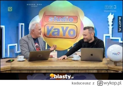 kaduceusz - - Otóż Krzysztofie, zobacz. Oni myślą, że my tak na serio.
- A to przecie...