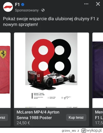 grzes_wu - W oficjalnym sklepie F1 można kupić plakat sugerujący że Robert to drugi S...