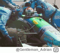 Gentleman_Adrian - #f1 Eh, ta dominacja... Verstappen na mokrym torze dziś a kiedyś: