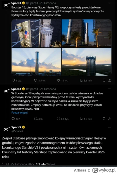 Arkass - > teraz juz napewno nie zdaza w 2026, jak rozwalili booster 18

@rtg: 
Z teg...