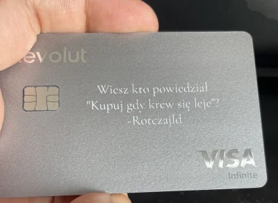 KochanekAdmina - >Wiecie kto powiedział kupuj gdy leje się krew? 

@Polska5Ever: Ja w...