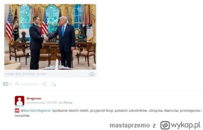 mastaprzemo - @Dragonan: wiesz, że każdy może sprawdzić historię twoich wpisów na wyk...