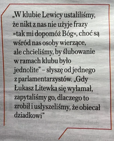 AndrzejBabinicz - Lewica wprowadza quasi-dyscyplinę partyjną nawet przy ślubowaniu po...
