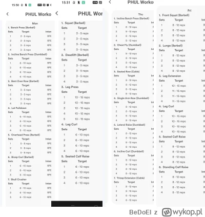 BeDoEl - Lecę sobie takim planem jak na zdjęciu, standardowy PHUL. Wszystko tam w rpe...