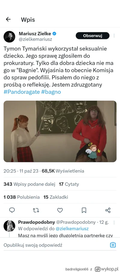 badreligion66 - #famemma Tymański to ten od Kur, filmu Wesele itp. Co ciekawe ponad 2...