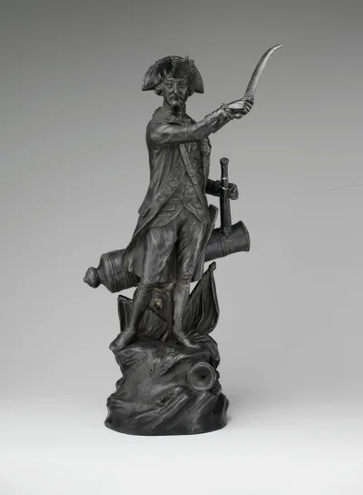Loskamilos1 - Statuetka ukazująca brytyjskiego admirała, Samuela Hooda, m.in. uczestn...