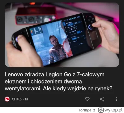 TorInge - Biedny Legion Go :(( jak Lenovo mógł się puścić z 7-calowym ekranem a o chł...