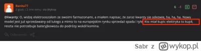 Sabr - >w jaki sposób zmienia to fakt, że samochody na baterie to są drogie jednorazo...