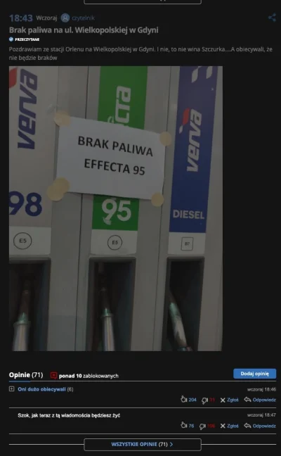 Rabusek - Na orlenie paliwa nie zabraknie!

Tymczasem Orlen w Gdyni xD
https://www.tr...
