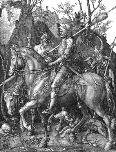 IlllIlIIIIIIIIIlllllIlIlIlIlIlIlIII - Albrecht Dürer
Rycerz, Śmierć i Diabeł 