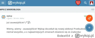 Bolxx454 - #ankieta czy podoba ci się nowa wersja serwisu wykop.pl? 
#pytanie #wykop ...
