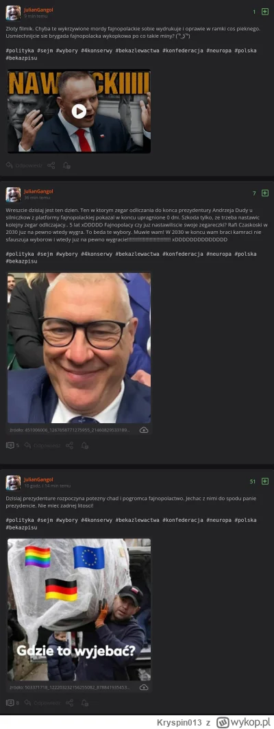 Kryspin013 - xd

#bekazprawakow #codziennykonfiarz #JulianGangol #bekazpisu #konfedep...