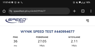 dalekosieznyDzezail - @brokenik aha. Host 1/4 zasięgi LTE. A tu wynik na drugim telef...