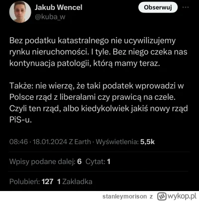 stanleymorison - Przecież ten katastralny to jest jedynie, aby uśmierzyć trochę ból t...