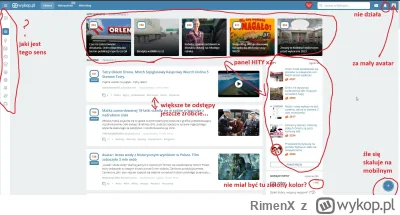RimenX - Moje uwagi to tego tzw. "portalu"
#nowywykop #wykop20