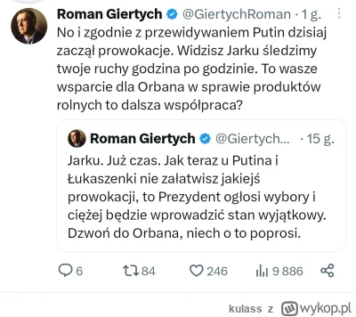 kulass - Ciekawe kiedy Romuś stwierdzi, że Kaczyński wywołała wojnę na Ukrainie, żeby...
