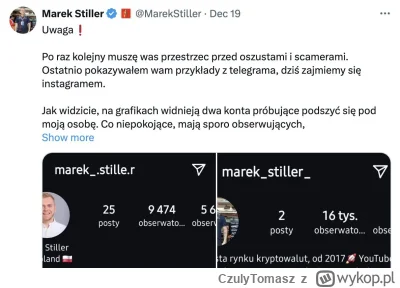 CzulyTomasz - Jak u podszywacza będą tańsze mentoringi i płatne grupy, to jeszcze naw...