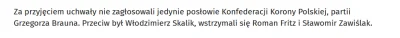szurszur - Oni już sie nie kryją.
Tylko 3 posłów nie poparło dzisiejszej uchwały potę...