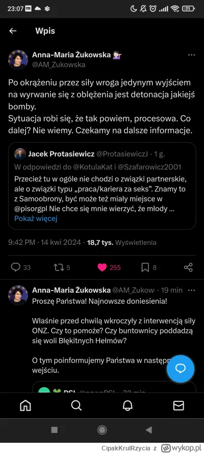 CipakKrulRzycia - #zukowska  #polityka #psl #bekazprawakow ##!$%@? #lgbt  Jihny Walke...