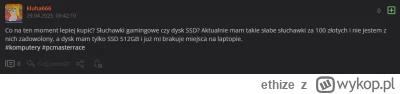 ethize - @kluha666: kup w końcu ten dysk a nie od kwietnia szukasz