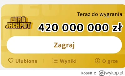 kopek - Dawać liczby . Dzielimy sie po równo xd
#lotto