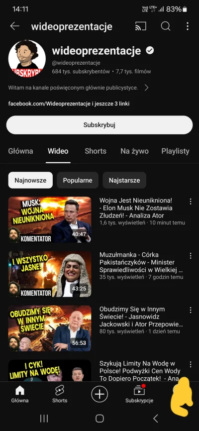 olivier-aders - #ator  Czy on kiedyś skończy?  Czy jego kanał kiedyś zniknie z YT? Gr...