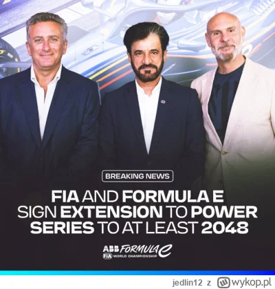 jedlin12 - #formulae #f1 #wyscigi

Możecie spać spokojnie. F1 prędko elektryczna się ...