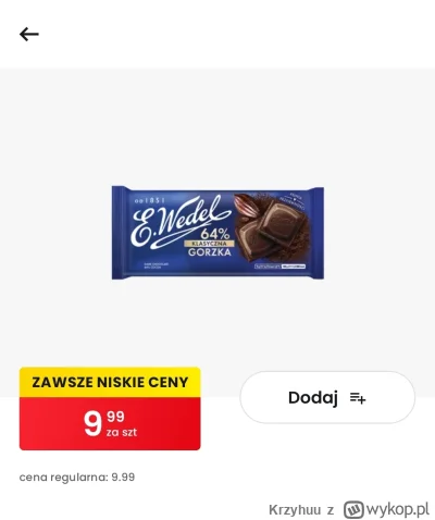 Krzyhuu - @synadama chcialbym zeby tak bylo wg skanera cen w innym miescie jest to sa...