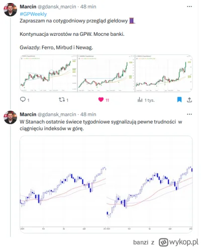 banzi - Cotygodniowy giełdowy "telexpress". Polecam

https://x.com/gdansk_marcin/stat...