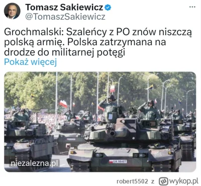 robert5502 - Płaszczak powinien jeszcze stworzyć trzy brygady pancerne, siedem eskadr...