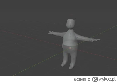 Koziom - Siemka! Zaprojektowałem mój pierwszy model człowieka w Blenderze. Wiem, że j...