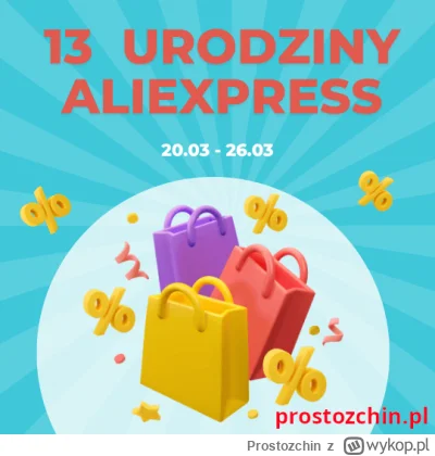 Prostozchin - 13 Urodziny AliExpress – Lista kodów rabatowych

➡️ https://prostozchin...