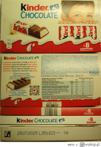 wkto - #listaproduktow
#kinderczekolada Kinder Chocolate
aktualny skład
producent: ta...