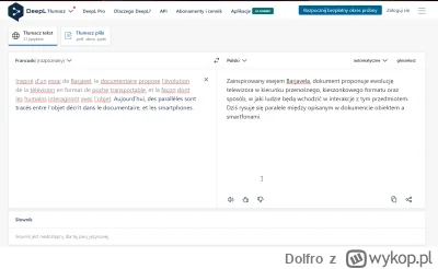 Dolfro - Tak proste narzędzie, polecam używać. Lepszego tłumacza nie znajdziecie.