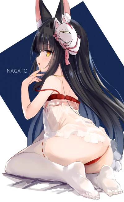 zabolek - #anime #randomanimeshit #nagato #azurlane #kitsunemimi