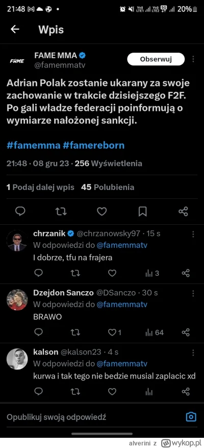 alverini - 200 zł, Adrian już się nie wywinie! #famemma