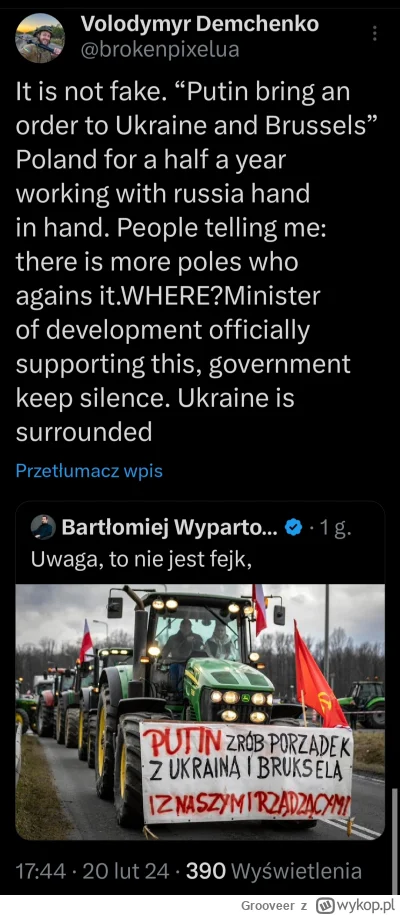 Grooveer - Post ukraińskiego żołnierza. Mocno Polska straciła w oczach Ukraińców.
#uk...