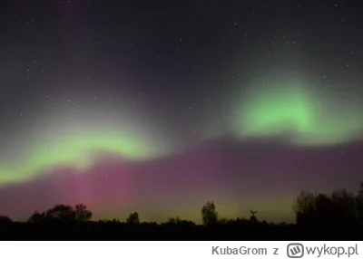 KubaGrom - Zorza fenomenalna. Było widać nawet gołym okiem. Okolice Białej Podlaskiej...