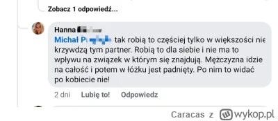 Caracas - P0lka wypowiada się na temat tego, że kobiety częściej zdradzają.

One robi...