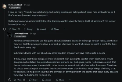 kaloryferconiegrzeje - Czasami wchodzę na konserwatywnego subreddita r/Conservative/ ...