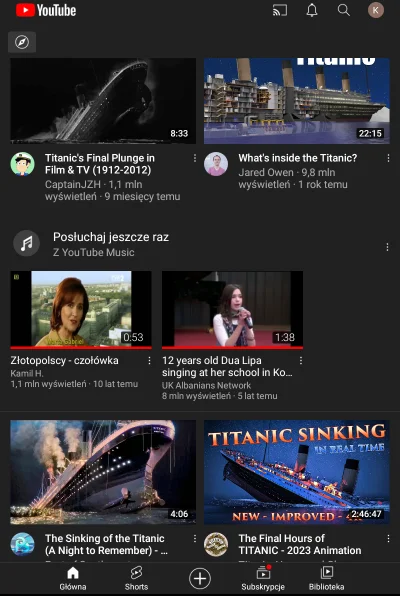 deiceberg - #przegryw #titanic
Youtube proponuje mi wiele filmików na temat Titanic.
...