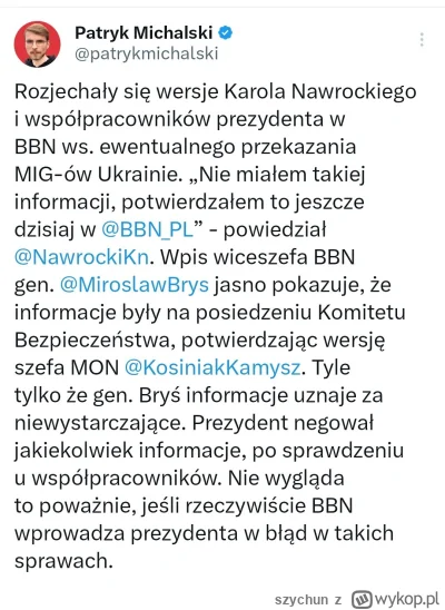 szychun - #polityka #bekazpisu zaczęliśmy od "nie było zadnej informacji ", teraz jes...