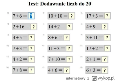 internetowy - Testy matematyczne
http://aztekium.pl/test.py?lang=pl&online=113
#matem...