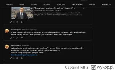 CaptainTroll - @Scross93: To screen z jego kanału na yt, zakładka społeczność. Jak go...
