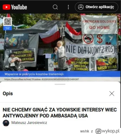 wshk - Pod ambasadą USA trwa antywojenny wiec, jak zawsze stoją w złym miejscu.

#ukr...