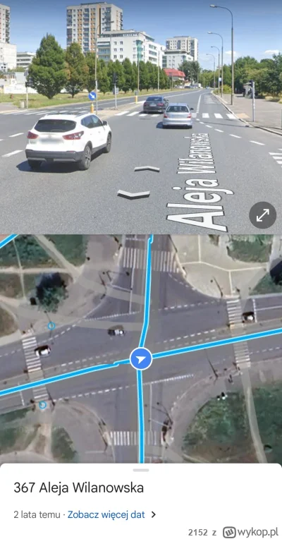 2152 - Za każdym razem się zastanawiam kto tu ma pierwszenstwo?
Aleja Wilanowska, z 2...