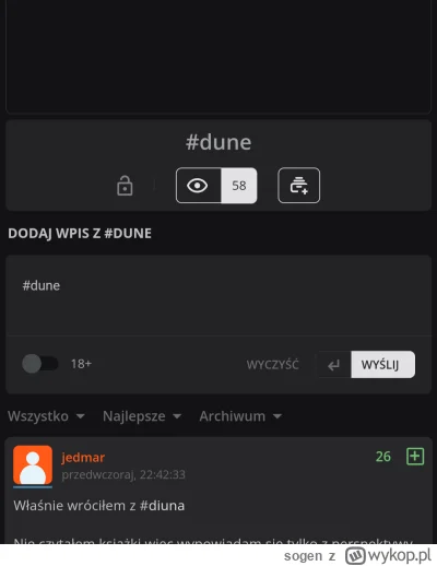 sogen - Gdzie kliknąć żeby mi pokazywalo wpisy od najnowszych do najstarszych pod wyb...