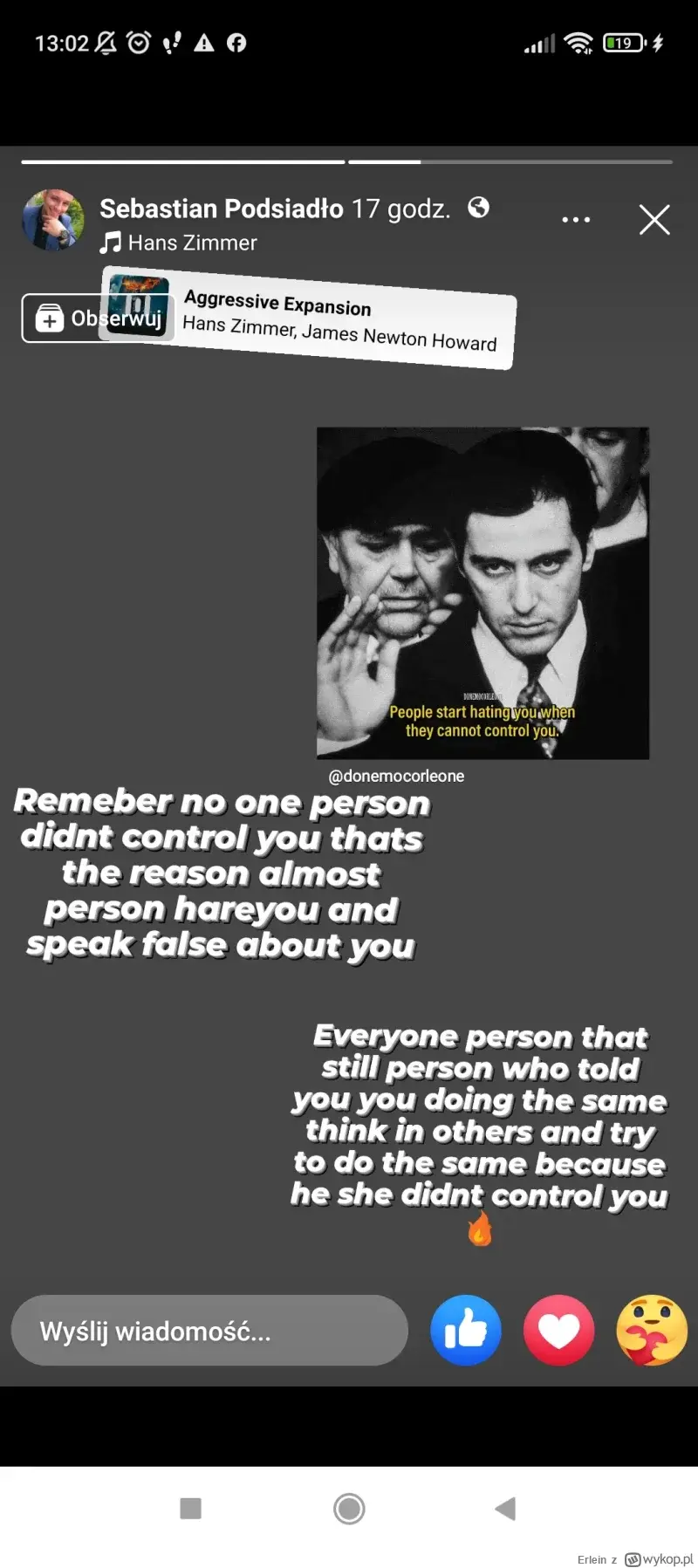 jose_bambaryla - "Remeber no one person didnt control you thats the reason almost per...