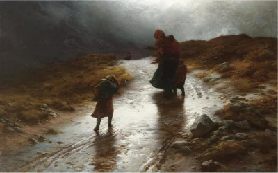 GARN - #sztuka #art #malarstwo #obrazy autor: Joseph Farquharson (Scottish, 1846–1935...