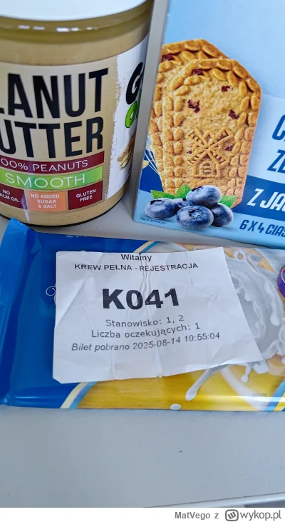 MatVego - 90 930 - 450 = 90 480
Data donacji - 14.08.2025
Rodzaj donacji - krew pełna...